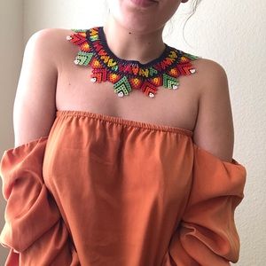 Native handmade Huichol necklace